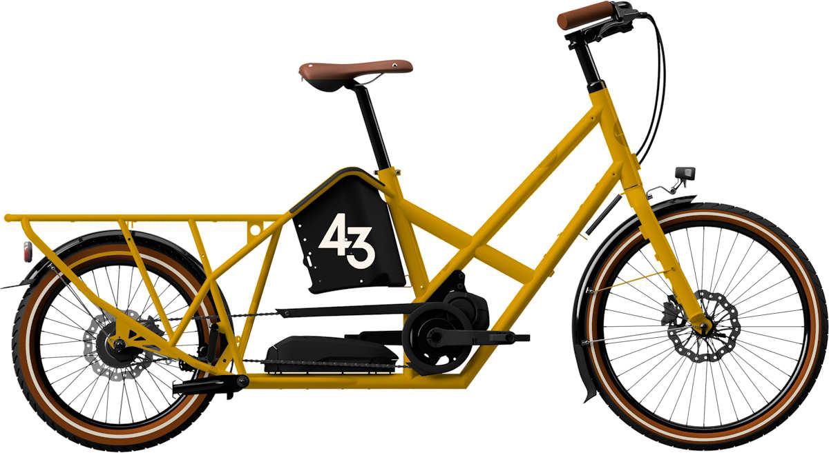 Un vélo électrique jaune Bike 43